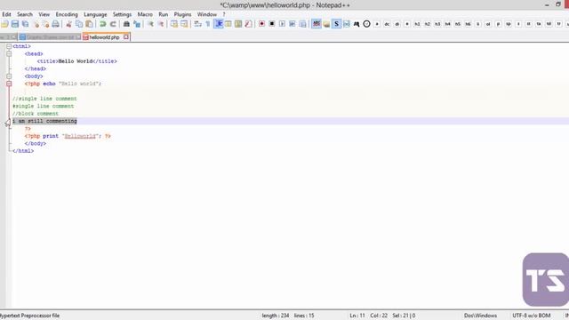Comments Importance in PHP - Lecture 4 (PHP Tutorial) смотреть онлайн