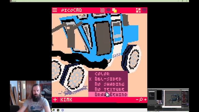 Kim Kitsuragi's Kineema (from Disco Elysium) making of timelapse in #picoCAD смотреть онлайн