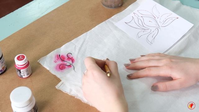 НАЧАЛО РАБОТЫ РОСПИСЬ ПО ТКАНИ ЧАСТЬ1 | КРАСИМ ТКАНЬ АКРИЛОМ | ХУДОЖЕСТВЕННАЯ РОСПИСЬ смотреть онлайн