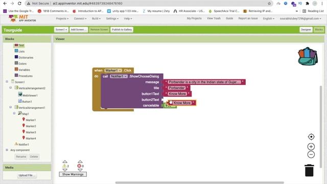 How To Make a Tour Guide App Using MIT App Inventor 2 [ Map Component ] смотреть онлайн