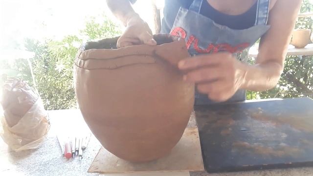 Como Fazer Vaso  De Barro -Cerâmica-  Técnica Acordelado