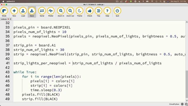 Working with a NeoPixel LED Light Strip смотреть онлайн