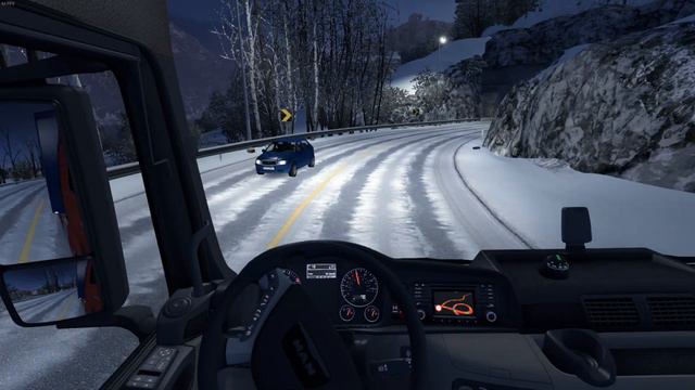 ETS2 - New MAN TGX Euro 6 With Frosty Mod! смотреть онлайн