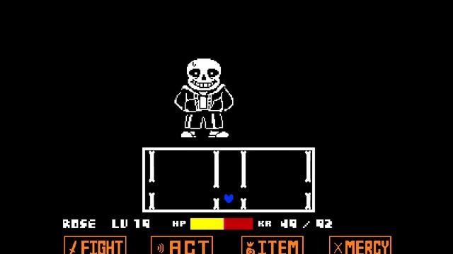 Undertale Sans fight (with dialogue) смотреть онлайн