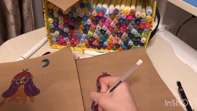 Зарисовка. Мой стиль рисования❤️?❀ смотреть онлайн