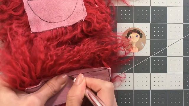 FANCYDOLLS WORKSHOPS: Making a doll wig/Шьем парик для куклы из овечьей шкурки смотреть онлайн
