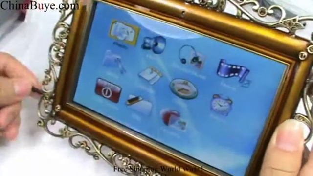 7inch Multifunction Titanium Alloy Digital Photo Frame смотреть онлайн