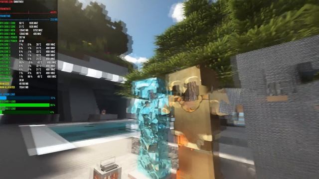 RTX 3090 Minecraft LIMITLESS DESIGNS 1024 / PTGI HRR 2.1 / Realistic Graphics / Ray Tracing смотреть онлайн
