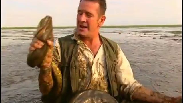 Гигантская анаконда убила человека!Мутант смотреть онлайн