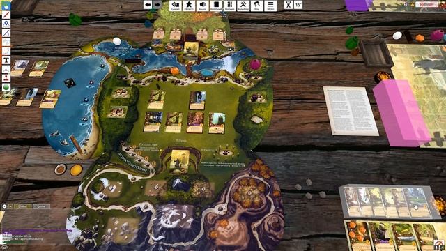 Эверделл в Tabletop Simulator - обзор и соло режим смотреть онлайн