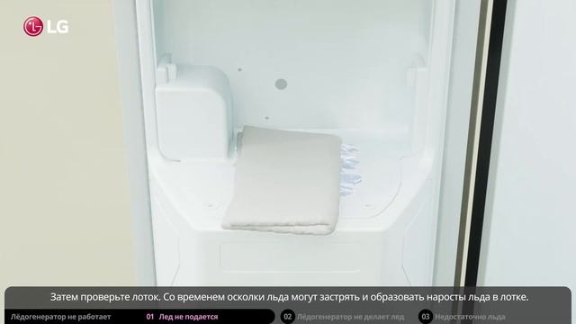 Почему ледогенератор не работает в холодильнике LG Side-by-Side?