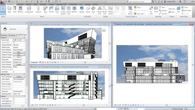Autodesk Revit 2013 - Custom Sky and Image Background смотреть онлайн