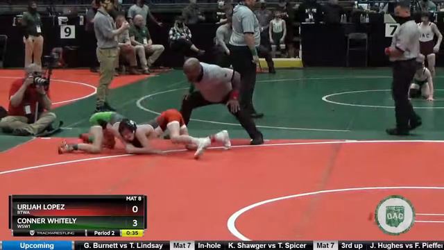 Urijah Lopez vs Conner Whitely 2021 GS State D4 75 1st place смотреть онлайн