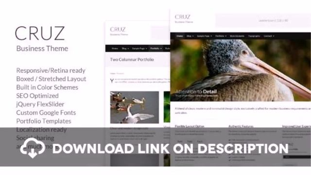 Cruz â€“ Modern Business Wordpress Free Download смотреть онлайн