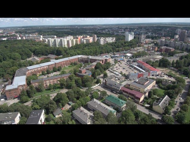 Аэро обзор 2018 Площадь Василевского, Верхнее Озеро, Музей Янтаря, 9 Апреля, Литовский вал, Фрунзе смотреть онлайн