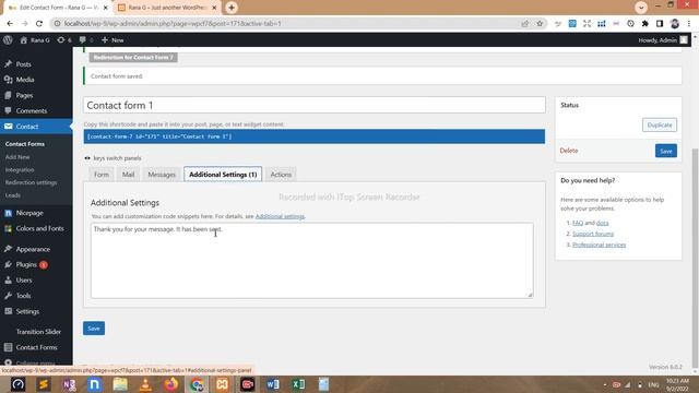 How to Redirect Contact Form 7 in Wordpress Website No.30. смотреть онлайн