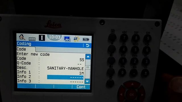 Make & Record Cod in Leica Total Station TS09 Plus in English смотреть онлайн