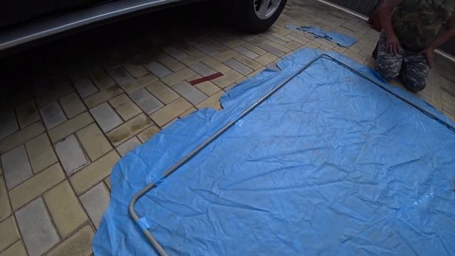 Меняем тент у садовой качели смотреть онлайн