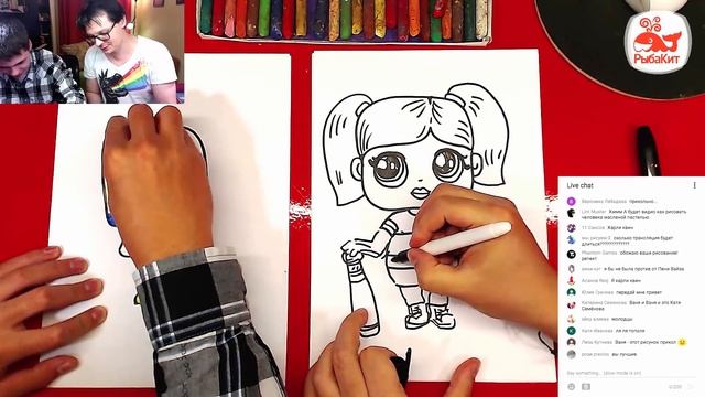 ХАРЛИ КВИНН Как нарисовать куклу ЛОЛ / How to Draw Coloring Pages Book for Kids смотреть онлайн