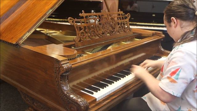 Bechstein Model D Grand Piano in walnut regency Demonstration - Musique Pour La Trisstesse De Xion смотреть онлайн