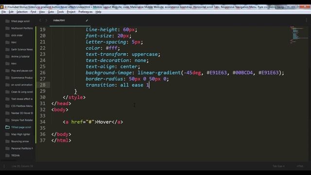 Awesome CSS Gradient Button Hover Effects | CSS Hover Effect | Hover to change border radius смотреть онлайн