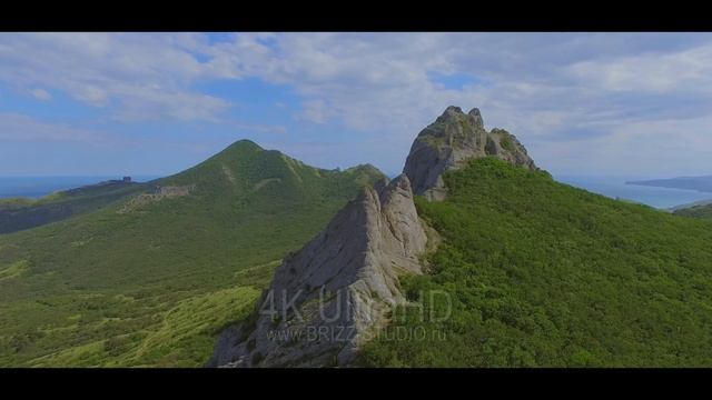 Карадаг со стороны Коктебеля. Крым. Россия. смотреть онлайн