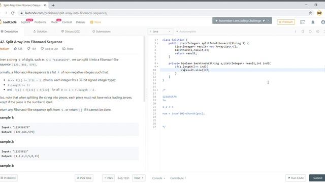 Leetcode 842 | Split Array into Fibonacci Sequence | PayPal Interview Question (Java Solution) смотреть онлайн