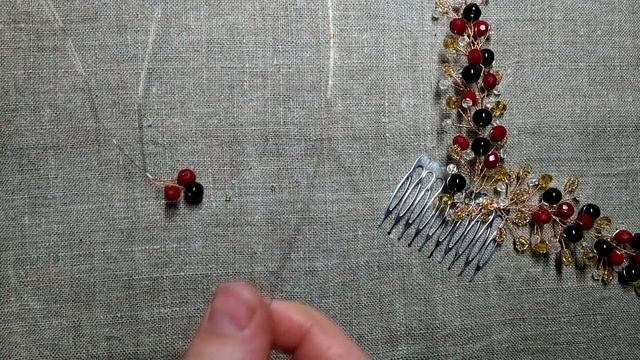 #Гребень для волос из бисера и бусин смотреть онлайн