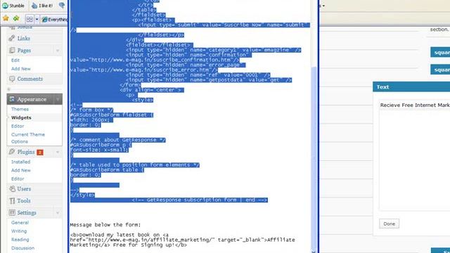 Easiest way to add a Getresponse or Aweber form in Wordpress! смотреть онлайн