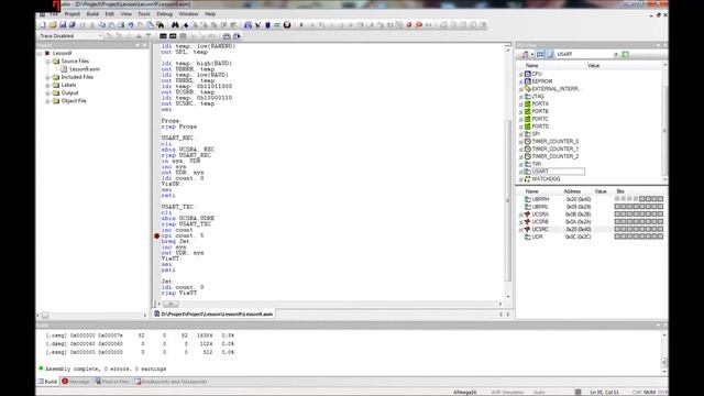 AVR Ассемблер. Урок 9. USART. AVR Assembler. Lesson 9. USART.