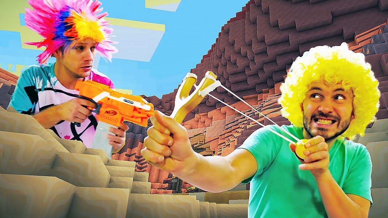 Nerf Blasters Funny Chasing! Gun Games & Nerf First Person Shooting - Funny Videos & Gaming Vlogs