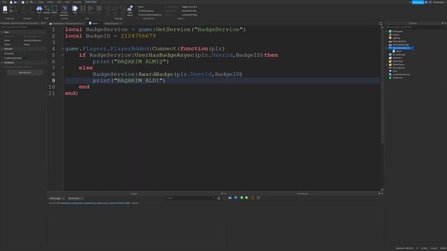 Roblox Studio Badge Nasıl Yapılır смотреть онлайн