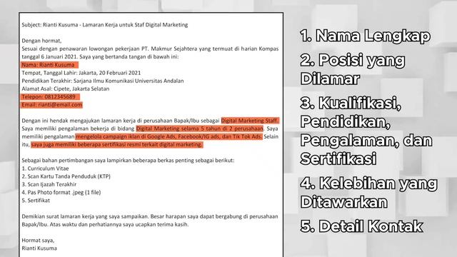 Cara Mengirim Berkas Lamaran Kerja Via Email Yang Benar смотреть онлайн