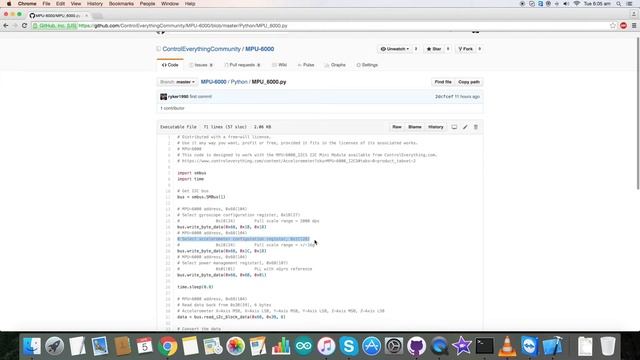 Raspberry Pi MPU-6000 6-Axis Motion Tracking Sensor Python Tutorial смотреть онлайн