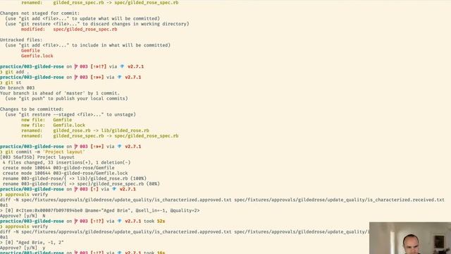 Refactoring practice 003 – Gilded rose in Ruby смотреть онлайн