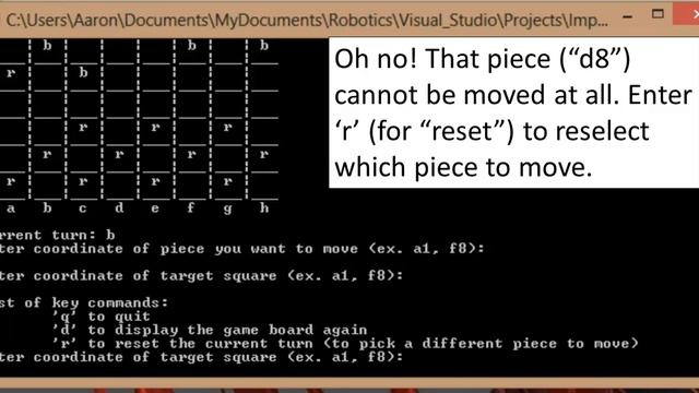 Text-Based Checkers in C++ смотреть онлайн