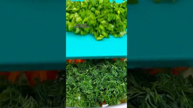 Летний салат по рецепту бабушки