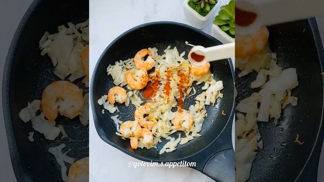 Рамен с креветками