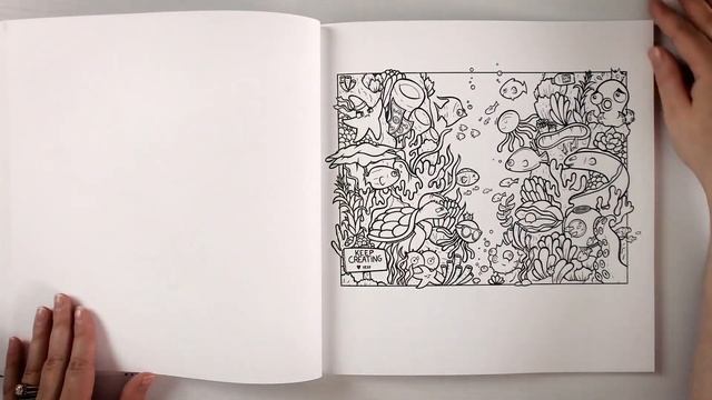 Creatopia: A Coloring Book by Vexx Flip Through смотреть онлайн