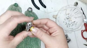 Бисерное многорядное колье. Как собрать. (Beaded multi-row necklace. How to assemble.)