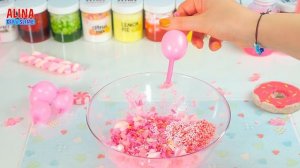 ЗАЛИПАТЕЛЬНЫЙ РОЗОВЫЙ СЛАЙМ. Много всего в слайм в ОДНОМ ЦВЕТЕ
