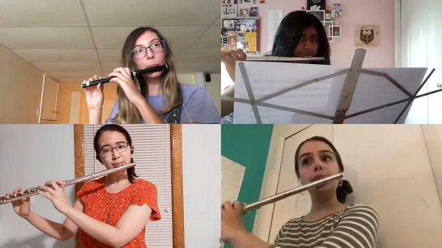 Children's Suite - Graham Powning - Gayle Getts Flute Ensemble - Solstice Flute Quartet смотреть онлайн