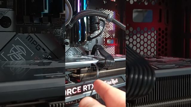 Подключение кабеля ARGB синхронизации на видеокартах Palit GeForce RTX 4080 GAMEROCK #shorts смотреть онлайн