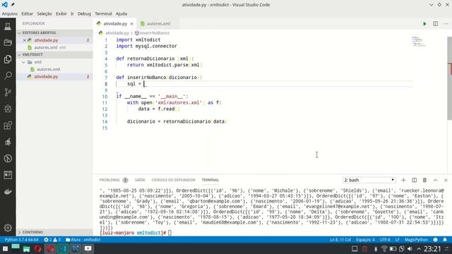 Importação de XML para banco de dados SQL usando Python - Revisado смотреть онлайн