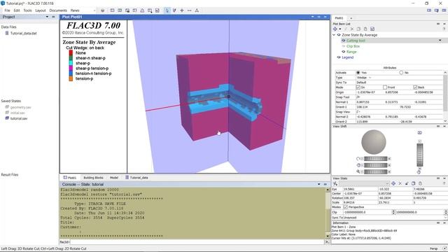 FLAC3D 7 0 Cutting Tool Tutorial смотреть онлайн