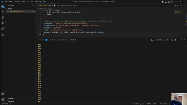 PowerShell PNP with Artificial Intelligence (AI) GitHub Copilot. Comments improve code suggestion. смотреть онлайн