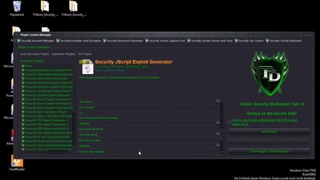 Trillium Security MultiSploit Tool v6 - Silent Javascript Exploit смотреть онлайн