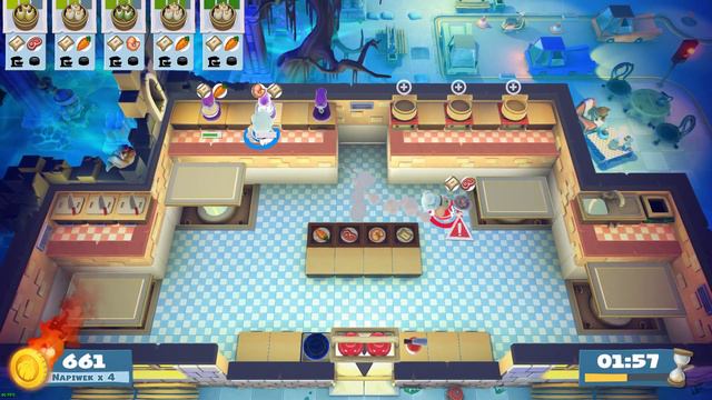 Overcooked 2 Night of the Hangry Horde Kevin 3, 2 players co-op, 4 starts, 1361 смотреть онлайн