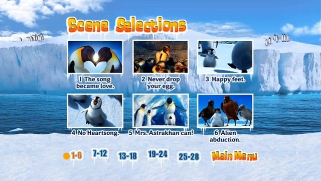 Happy Feet - DVD Menu Walkthrough