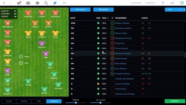 Pro Rugby Manager 2015 - Test du jeu | PC